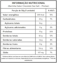 Barra de Proteína Chocolate Sea Salt Sem Açúcar 50g Pincbar 12 Unidades - imagem 4
