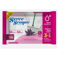 Pano Umedecido para Chão Rodo Mop - Kit com 2 Unidades Aroma Lavanda - imagem 2
