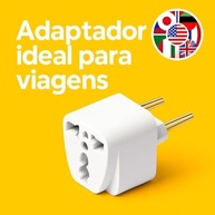Adaptador Universal de Tomada: Viaje Conectado no Reino Unido, Europa e Brasil (Bivolt) - imagem 4