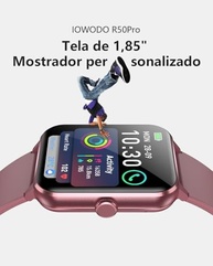Smartwatch 1.85" Tela HD: Chamadas Bluetooth, 100+ Esportes, Assistente IA | Unissex c/ 2 Pulseiras - imagem 3