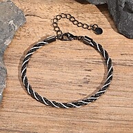 Pulseira de Aço Inox Torcida: Estilo Unissex - imagem 2