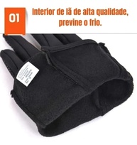 Luva Térmica Moto Touch Screen Unissex: Proteção Total contra Frio, Chuva e Vento - imagem 2