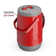 Garrafa Térmica Unitermi Paiva 2.5L - Tereré Vermelha com Isolamento Premium - imagem 5