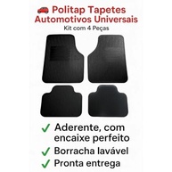 Jogo de Tapetes Automotivos Universais em Borracha 4 Peças: Proteção e Estilo para Seu Carro - imagem 4
