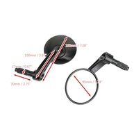 Espelhos Retrovisores Redondos Universais para Moto 22mm Alumínio Preto - Estilo e Segurança - imagem 4