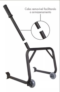 Cavalete Central Estribo Universal Aço Carbono Preto - Compatível 125/150/160cc - imagem 5