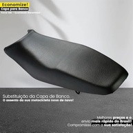 Capa Banco Moto Courvin Emborrachado Preto Universal Impermeável - CG Titan 150/Fan 125-160 (2009-2025) - imagem 5