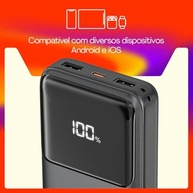Power Bank Geonav 20.000mAh: Carga Rápida Universal (20W PD + 18W QC) - Seu Aliado de Energia! - imagem 5
