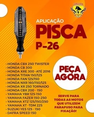 Pisca de LED Universal para Moto - Seta Cb 250 Twister Stallion (Rosca) - imagem 3