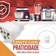 Kit 3 Adaptadores de Tomada Universal 10A/20A 250V - Bivolt Prático e Seguro - imagem 5