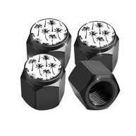 Pacote 4 Tampas Haste Válvula Pneu Alumínio Universal Carro SUV Moto Bike - imagem 2
