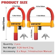 Kit 2 Trava de Roda Antifurto Universal: Segurança Reforçada para Seu Veículo - imagem 3