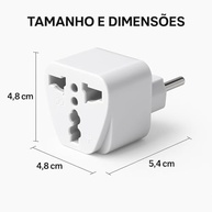 Adaptador de Tomada Universal Bivolt: Conecte Seu Mundo Globalmente (UK/EU para BR) - imagem 4