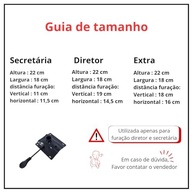 Flange Universal para Cadeira Giratória - Aço Reforçado com Alavanca de Regulagem - imagem 2