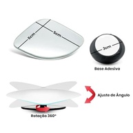 Espelho Convexo Ponto Cego Universal 2 Unidades - Visibilidade Total para Carros e Motos - imagem 5