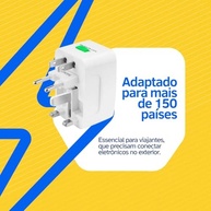 Adaptador de Tomada Universal Premium: Conecte-se em +150 Países | Bivolt e Segurança - imagem 4