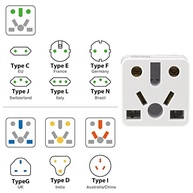 Adaptador de Tomada Universal ROAD WARRIOR RW111WH-US: Conecte-se ao Mundo! - imagem 3