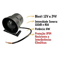 Sirene de Ré Hella: Alarme Potente e Universal - imagem 2