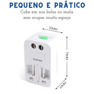 Adaptador de Tomada Universal 3 Pinos: Viaje Conectado Europa, EUA, Ásia e Mais! - imagem 4