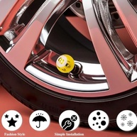 4 Tampas de Válvula de Pneu Estilo Caveira Universal - Proteção e Estilo para Seu Veículo - imagem 4