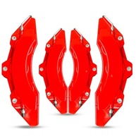 Kit 4 Capas de Pinça de Freio Universal com Logo e Cola - Estilo Tuning Vermelho - imagem 2