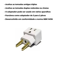 Adaptador Tomada Universal 10A/20A Bivolt Padrão Novo NBR 14136 - Premium Dupin - imagem 3