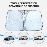 Quebra Sol Universal para Parabrisa: Proteção UV e Conforto Térmico para Seu Carro - imagem 3