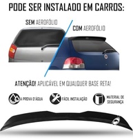 Aerofólio Traseiro Universal TG Poli Black Piano: Estilo Esportivo para seu Hatch ou Sedan - imagem 3