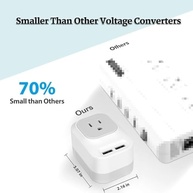 Adaptador de Tomada Universal Mapambo: Converte Voltagem EUA para Europa com Carregamento Rápido 2 USB-A + 2 USB-C - imagem 5