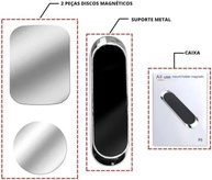 Kit 2 Suportes Magnéticos para Celular com Imã Neodímio - Universal para Veículo - imagem 4