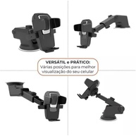 Suporte Veicular Universal Premium: GPS e Celular com Ventosa Anti-Queda - imagem 5