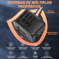 Adaptador Tomada Universal Inteligente: Carregamento Rápido Global para suas Viagens - imagem 3