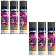 Tinta Spray 400ml Preto Fosco Uso Geral em Aço Ferro Couro Gesso Cerâmica | Universo | Kit 06 un - imagem 2