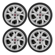 Jogo de Calotas Esportivas Fiat Mobi e Uno Way Aro 14 - Design Moderno e Acabamento Premium Vermelho - imagem 2