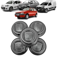 Kit 4 Tampas Calotinhas Miolo Central Rodas Fiat Uno Palio Mille Fiorino Working - Renove Seu Carro! - imagem 1