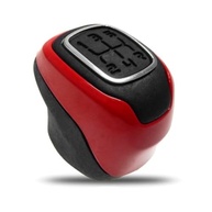 Manopla Bola Câmbio Esportiva Vermelha/Preta/Cromada Fiat Mobi, Uno, Strada, Palio, Siena, Punto, Stilo - imagem 2
