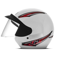 Capacete Mixs UP Aberto Branco: Segurança e Estilo para Sua Pilotagem - imagem 1