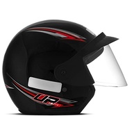 Capacete Aberto Mixs UP Preto Fosco - Segurança e Estilo para Seu Dia a Dia - imagem 3