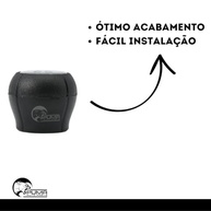 Manopla Câmbio Vectra 1997-2000 5 Marchas Resinado Prata - Upgrade Premium - imagem 3