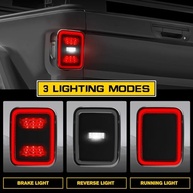 Lanternas Traseiras LED Jeep Gladiator JT 2020-2025: Upgrade Essencial - imagem 4