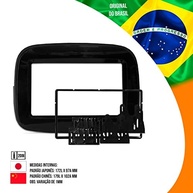 Moldura 2 Din 7" Fiat Mobi Fiamon: Upgrade Perfeito para seu Carro - Preto - imagem 4