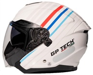 Capacete GP Tech OF669 Open Branco-Azul: Praticidade e Segurança para o Dia a Dia Urbano - imagem 1