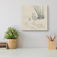 Arte de Parede Ursinho Pooh - Quadro Decorativo para Quarto de Bebê (20x20 cm) - imagem 5