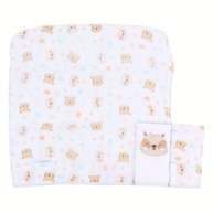 Paninho de Boca Bebê Babete Fraldinha Kit com 3 Unidades - Baby Gijo (Bege Urso) - imagem 4