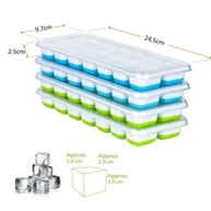 Forma de Gelo com Tampa: 14 Cubos, Fácil de Usar! - imagem 2