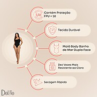 Maiô Body Beach Modelador Dupla Face – 4 Formas de Usar - imagem 2
