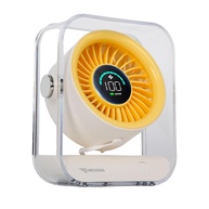 Mini Ventilador de Mesa Recarregável USB com 100 Velocidades, Display LED e Bateria 3000mAh - Silencioso e Portátil - imagem 1