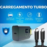 Carregador Turbo 50W USB-C LAGUS IMP.: Potência Máxima para iPhone 15, Samsung e Mais! - imagem 3