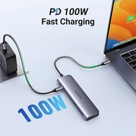UGREEN Revodok 1071 USB C Hub para laptop 7 em 1 USB C Dongle 4K HDMI, carregamento PD de 100 W, USB-C e 2 portas de dados USB-A de 5 Gbps, leitor de cartão SD/TF para MacBook Pro/Air, iPad P - imagem 4