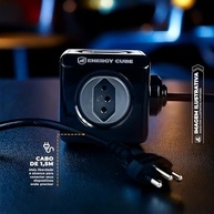 Adaptador Energy Cube Gshield: Multiplicador de Tomadas Bivolt com USB-A, Tipo C e Proteção contra Sobretensão - Preto - imagem 4